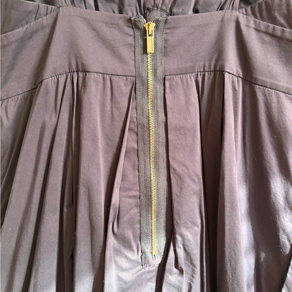 Navy Ruffle Dress - Picture 4 of 5